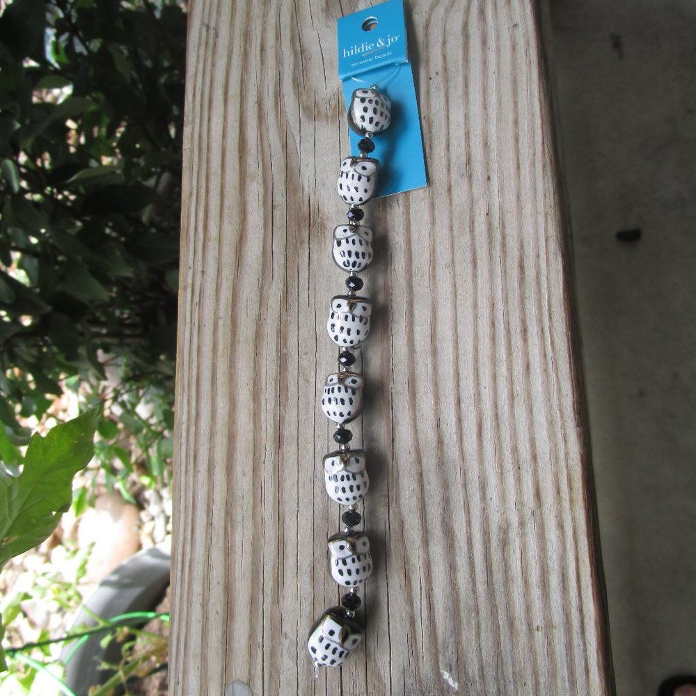 Hildie & Jo Ceramic Owl  Beads